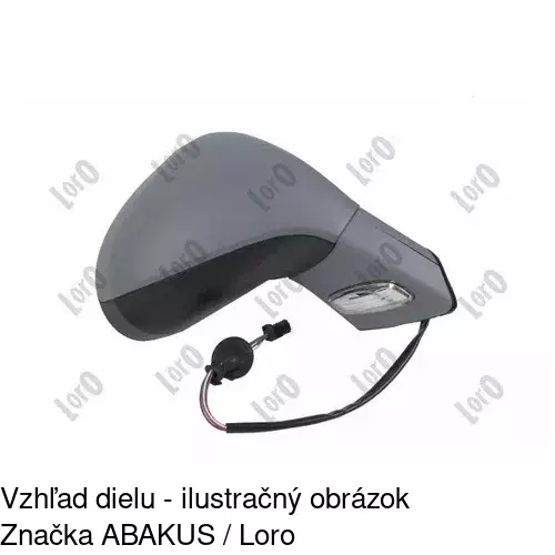 Vonkajšie zrkadlo 5712524E /POLCAR/ - obr. 2