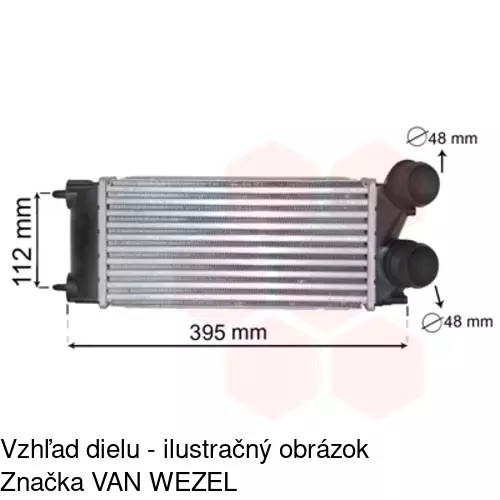 Chladiče vzduchu (Intercoolery) 5712J8-1 /POLCAR/ - obr. 4