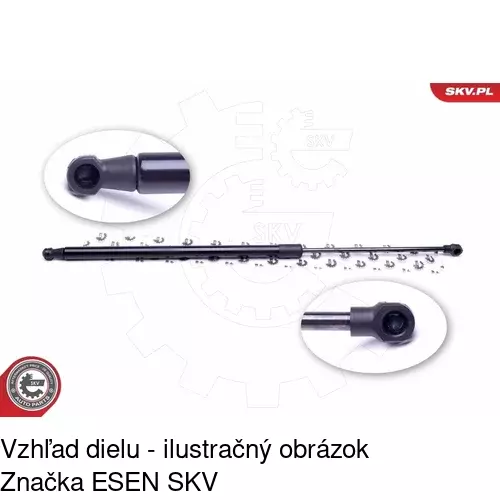 Plynová pružina 5723AB3 /POLCAR/ - obr. 2