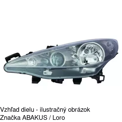 Hlavný reflektor 5724102E /POLCAR/