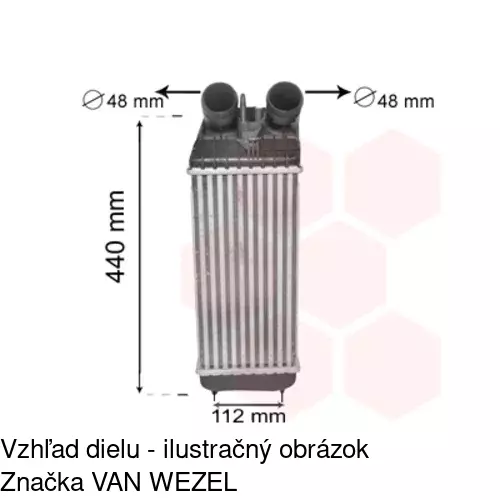 Chladiče vzduchu (Intercoolery) 5724J8-1 /POLCAR/ - obr. 4