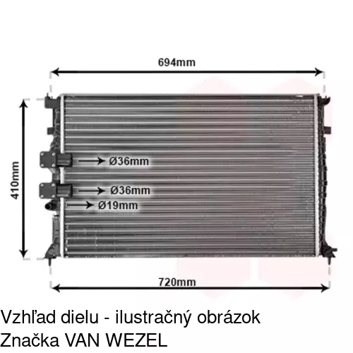 Chladiče vody POLCAR 574608-0