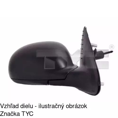 Vonkajšie zrkadlo 5746514E /POLCAR/ - obr. 3