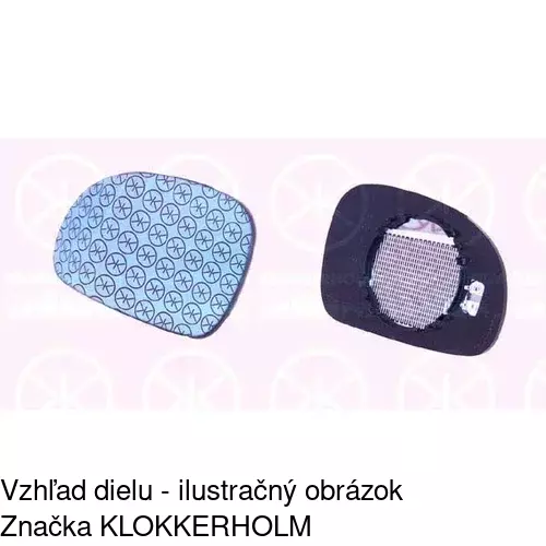 Sklo vonkajšieho zrkadla s držiakom 5746555E /POLCAR/ - obr. 2