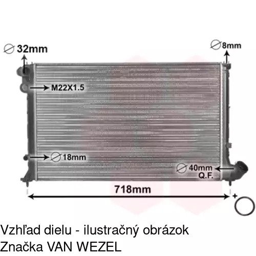 Chladiče vody 574708A2 /POLCAR/ - obr. 1