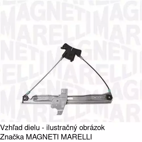 Mechanizmus sťahovania okna elektrický bez motora 5748PSG2 /POLCAR/ - obr. 1