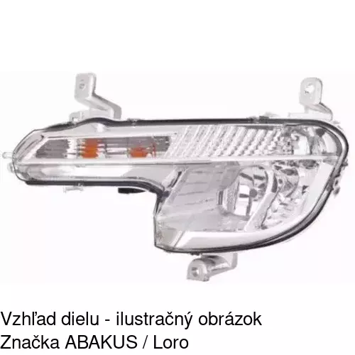 Hmlové svetlo - predné 575629-E /POLCAR/ - obr. 4