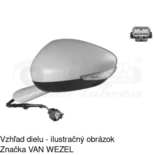 Vonkajšie zrkadlo 5756514M /POLCAR/ - obr. 2