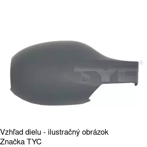 Rám vonkajšieho zrkadla 600154PM /POLCAR/ - obr. 4
