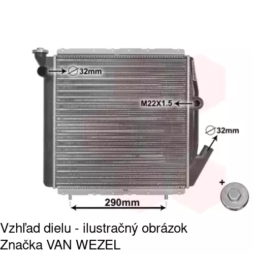 Chladiče vody 600508-2 /POLCAR/ - obr. 1