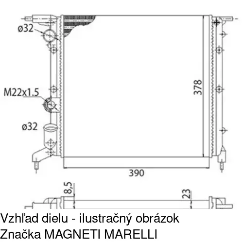 Chladiče vody POLCAR 600608-3