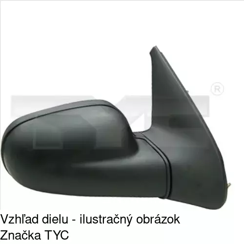 Vonkajšie zrkadlo POLCAR 6006524E