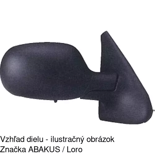 Vonkajšie zrkadlo 6007515M /POLCAR/ - obr. 3