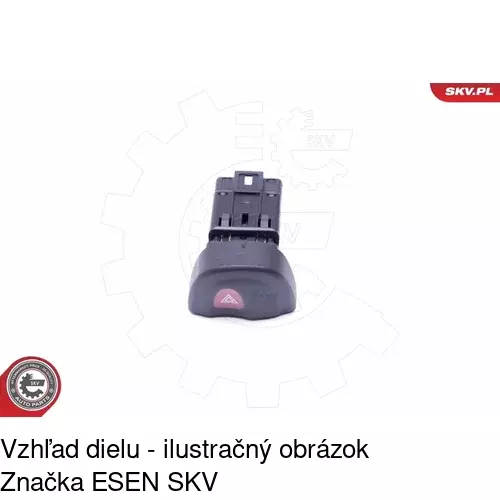 Spínač núdzových svetiel 6007P-30 /POLCAR/ - obr. 1