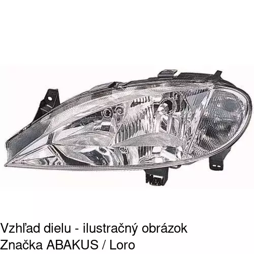 Hlavný reflektor 6011102E /POLCAR/ - obr. 3