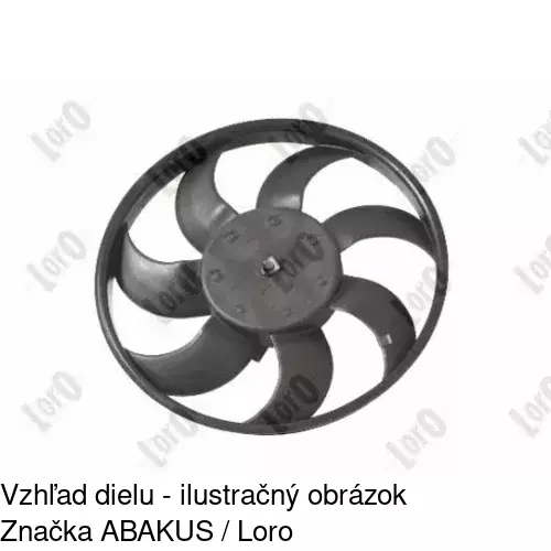 Ventilátor bez krytu / podpery 601123W2X /POLCAR/ - obr. 5