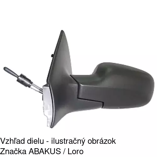 Vonkajšie zrkadlo 6012515E /POLCAR/ - obr. 2