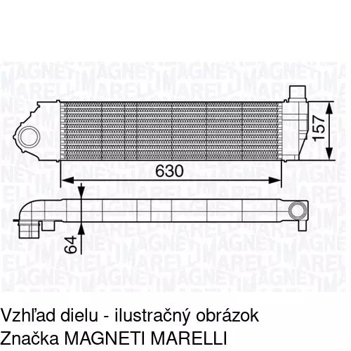Chladiče vzduchu (Intercoolery) POLCAR 6012J82X