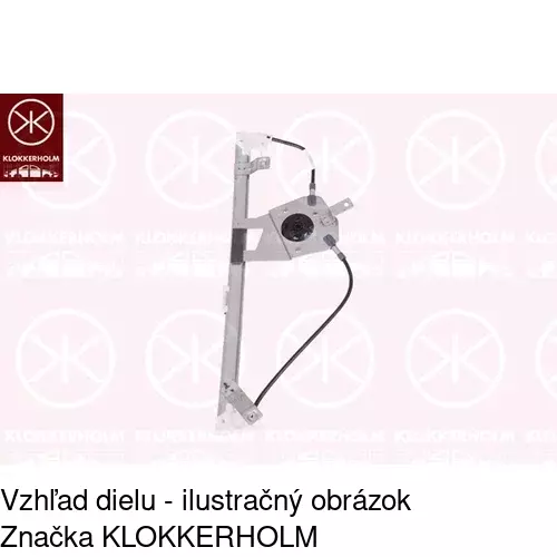 Mechanizmus sťahovania okna elektrický bez motora 6012PSG8 /POLCAR/ - obr. 1