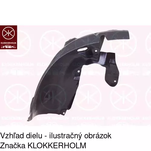 Podblatník (plast) POLCAR 6014FL1Q