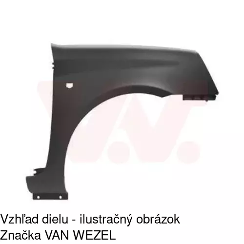 Predný blatník 601602-J /POLCAR/ - obr. 2