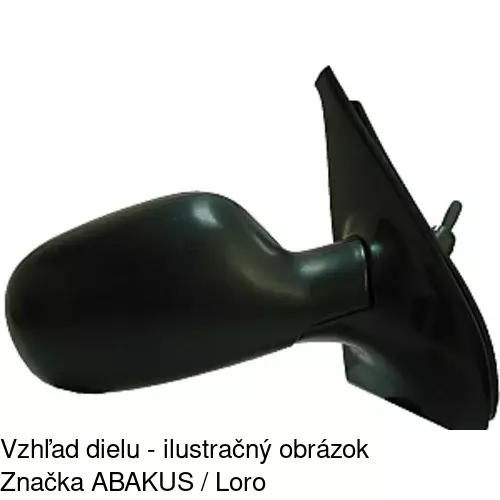 Vonkajšie zrkadlo 6016522E /POLCAR/ - obr. 2