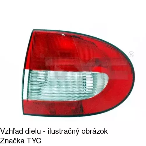 Zadné svetlo POLCAR 6016871E