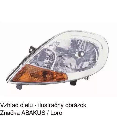 Hlavný reflektor 602609-V /POLCAR/ - obr. 2