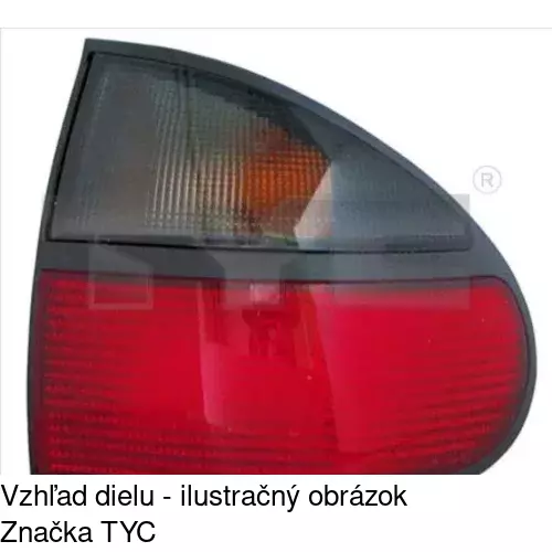 Zadné svetlo POLCAR 6032870E