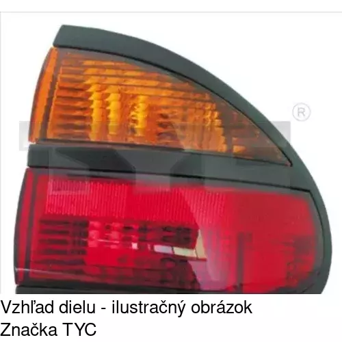 Zadné svetlo POLCAR 603687-E