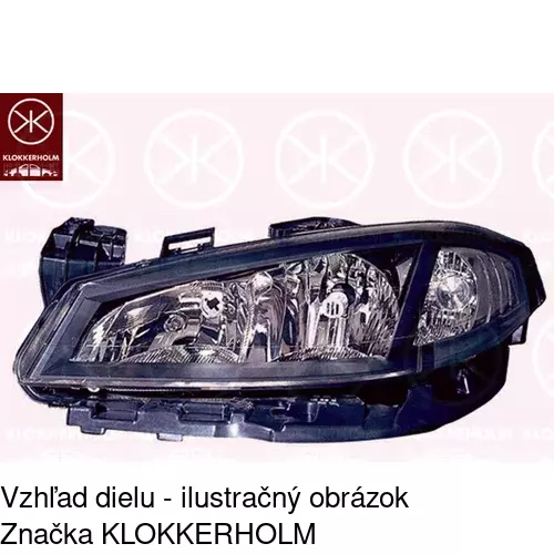 Hlavný reflektor 603810-V /POLCAR/ - obr. 1