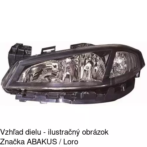 Hlavný reflektor 603810-V /POLCAR/ - obr. 2