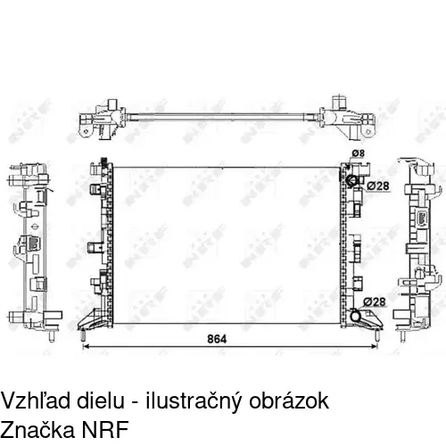 Chladiče vody 603908A4 /POLCAR/ - obr. 1
