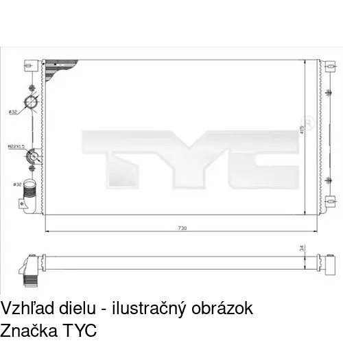 Chladiče vody POLCAR 6041084X
