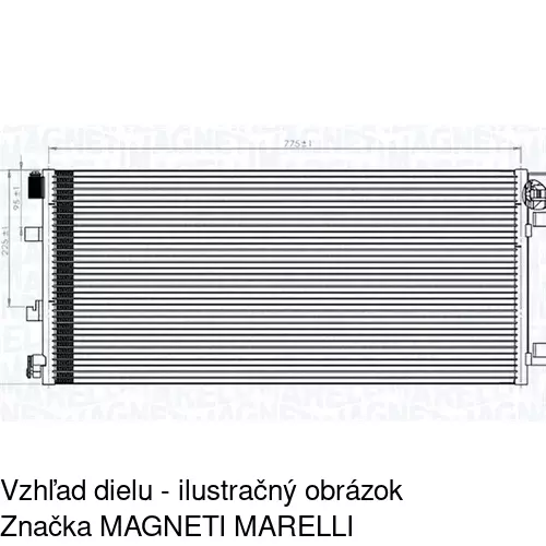 Chladiče klimatizácie 6043K8C2 /POLCAR/ - obr. 1