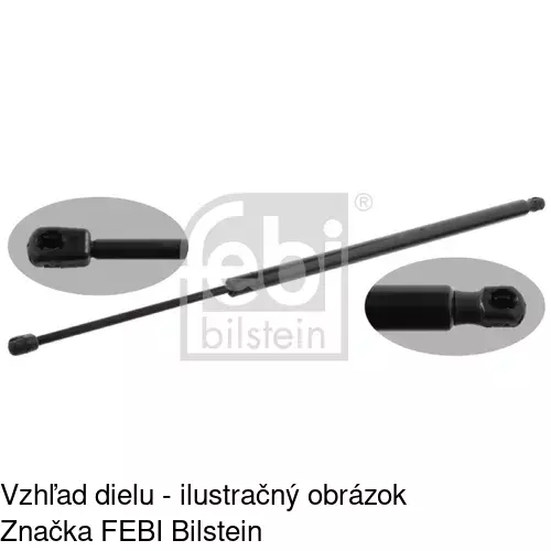 Plynová pružina 6052AB1 /POLCAR/ - obr. 1