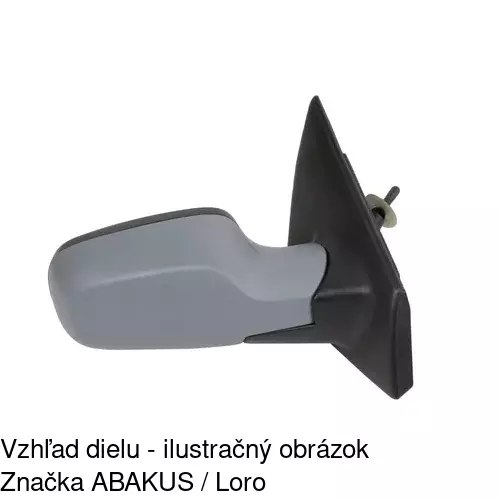 Vonkajšie zrkadlo 6055521M /POLCAR/ - obr. 3