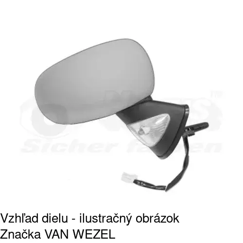 Rám vonkajšieho zrkadla 605655PM /POLCAR/ - obr. 4