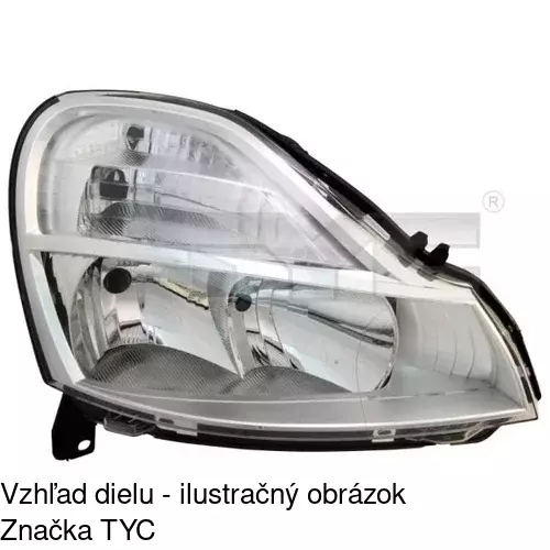 Hlavný reflektor POLCAR 605809-E