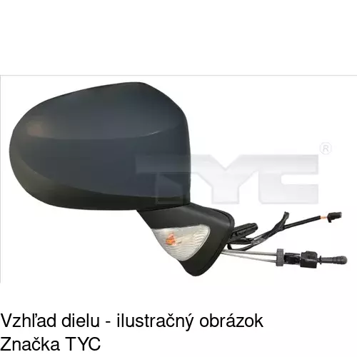Rám vonkajšieho zrkadla 605855PM /POLCAR/ - obr. 2