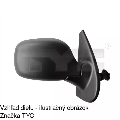Rám vonkajšieho zrkadla 606154TM /POLCAR/ - obr. 3