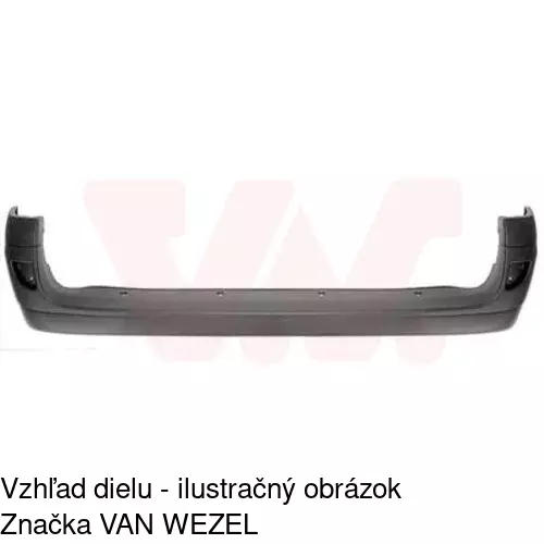 Zadný nárazník POLCAR 606196