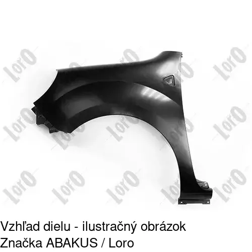 Predný blatník 606201-1 /POLCAR/ - obr. 1