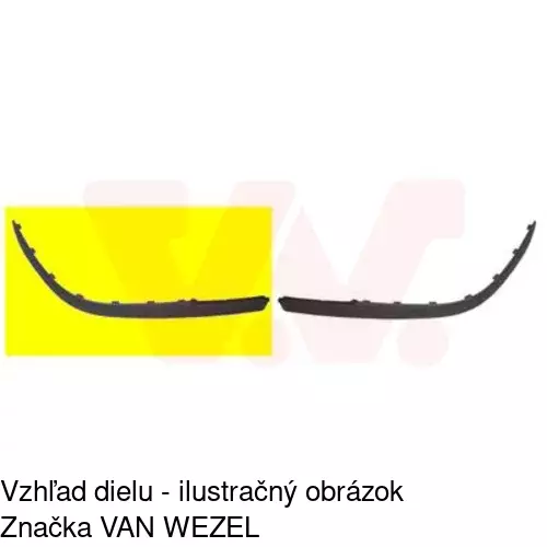 Lišta nárazníka POLCAR 607007-6