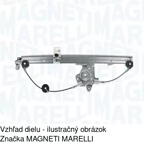 Mechanizmus sťahovania okna elektrický bez motora 6071PSG1A /POLCAR/ - obr. 2