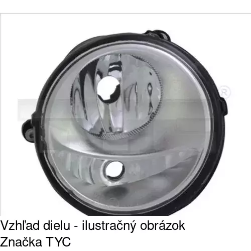 Hmlové svetlo - predné POLCAR 60A129-V