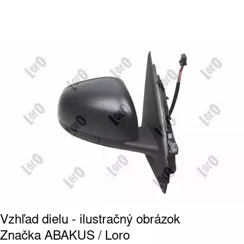 Rám vonkajšieho zrkadla 60A255PM /POLCAR/ - obr. 3