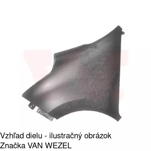Predný blatník 60N101 /POLCAR/ - obr. 2