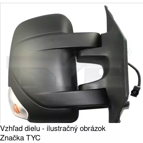 Vonkajšie zrkadlo 60N1514E /POLCAR/ - obr. 1