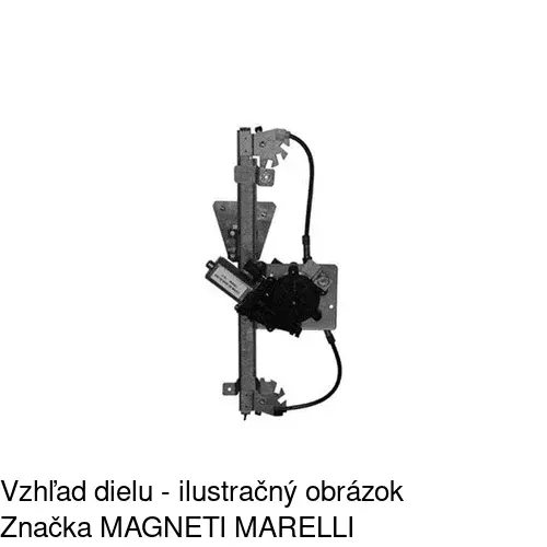 Mechanizmus sťahovania okna elektrický bez motora 6522PSG4 /POLCAR/ - obr. 1